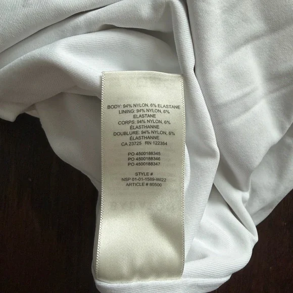 Babaton Cream Fabric Care Label - Picture 4 of 4